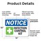 Signmission Infection Control Kit, 14 in W x Rectangle, Plastic OS-2PACK-NS-P-1014-L-13698 - alternate 2